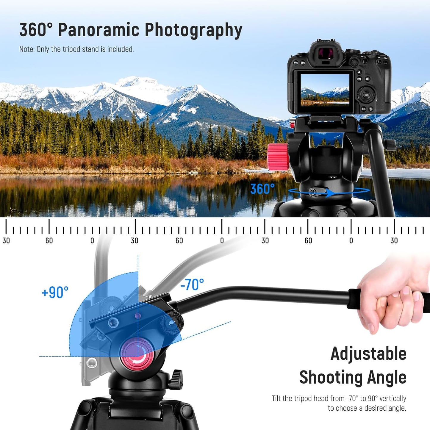 Neewer TP-M200 79" Heavy Duty Video Camera Tripod