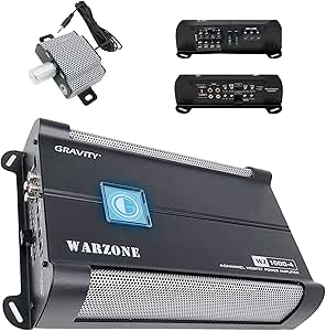Gravity 1000.4 1000W 4-Channel Car Audio Amplifier
