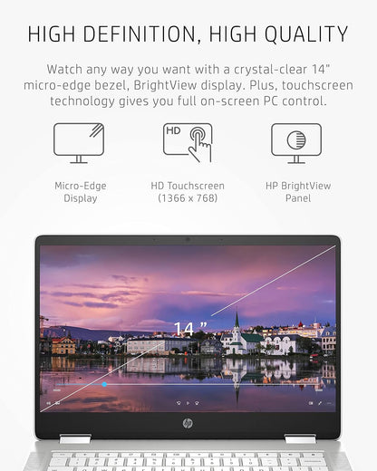 HP 14a-ca0050nr Chromebook x360 14" HD Touch Laptop
