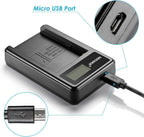 Neewer - NP-F550 Battery Charger Set - 2600mAh Batteries