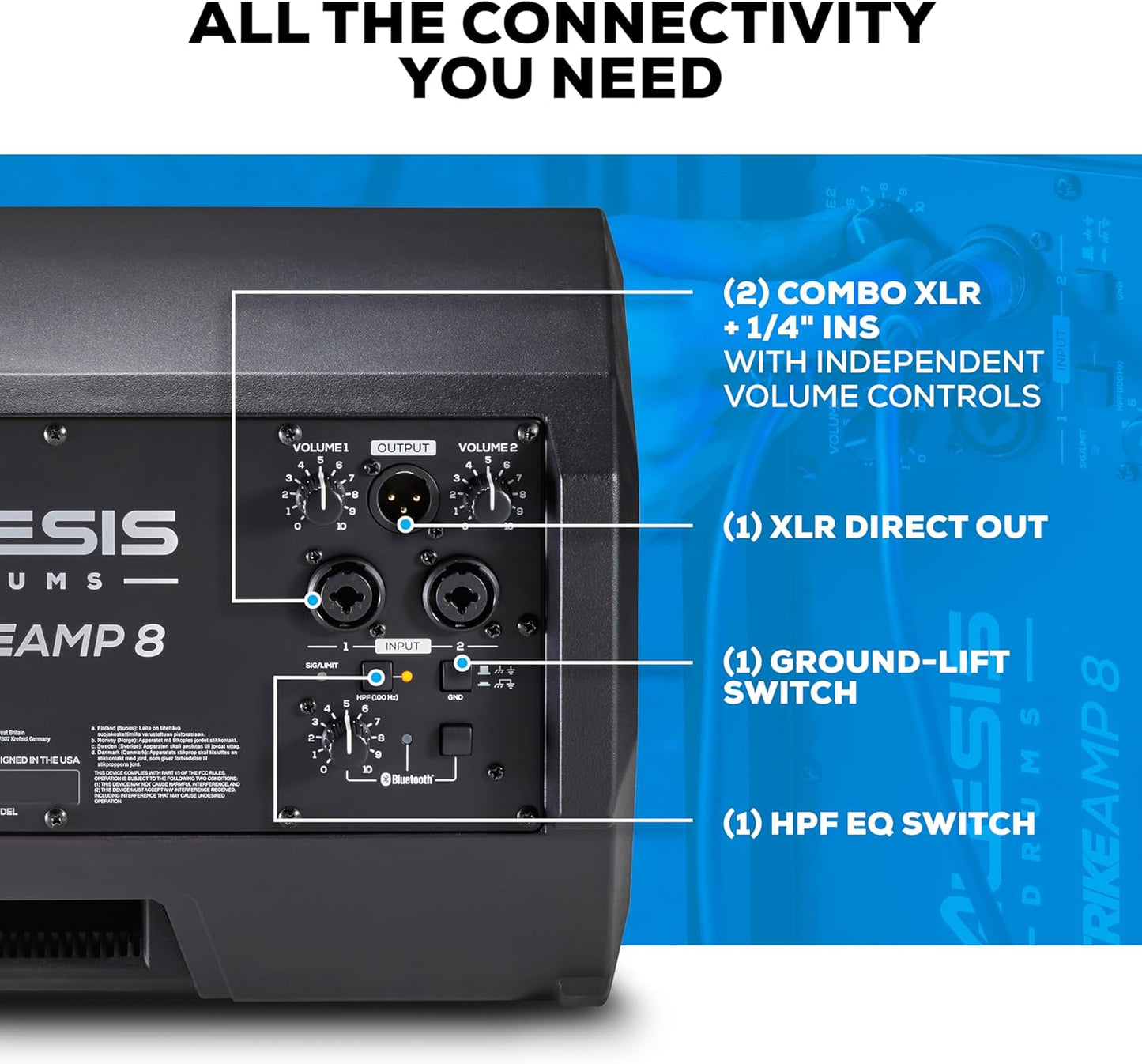 Alesis STRIKEAMP8MK2XEUK 2000W Electronic Drum Amplifier