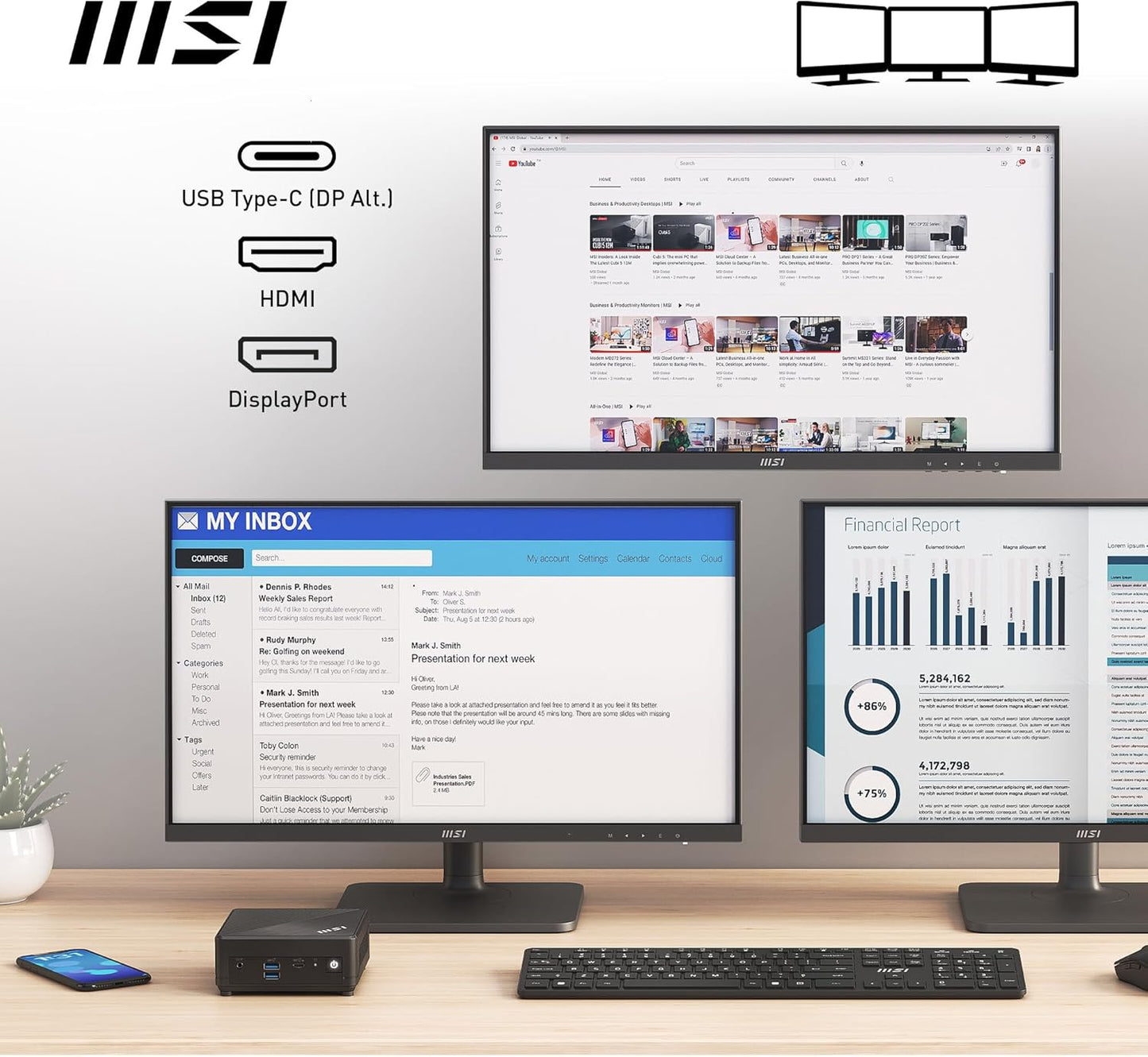 MSI CUBINADL019B Cubi N ADL Mini PC Barebone