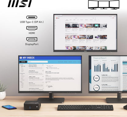 MSI CUBINADL019B Cubi N ADL Mini PC Barebone