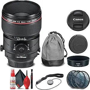 Canon 2274C002 TS-E 90mm Macro Tilt-Shift Lens (Renewed)
