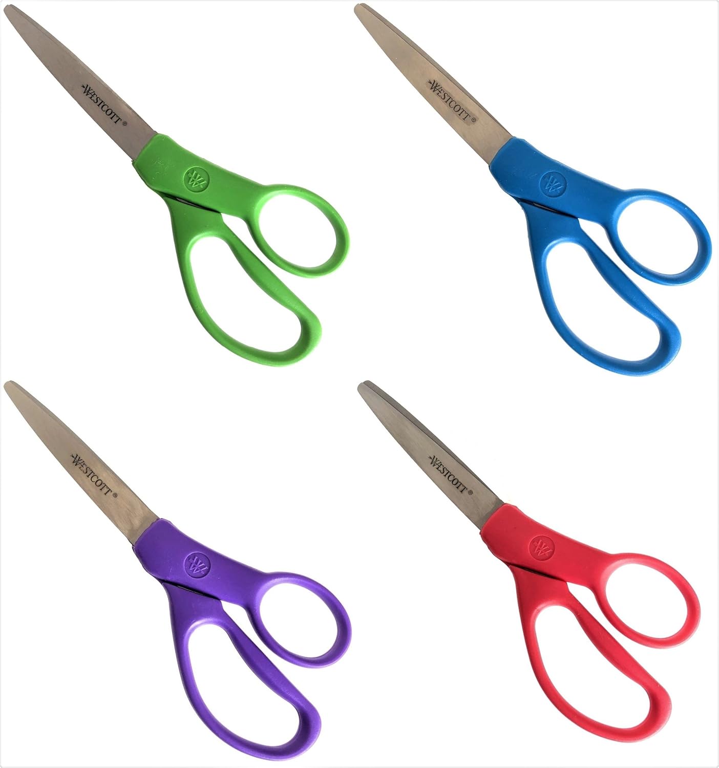 Westcott WST-001 Titanium Scissors - 7-Inch, 4-Pack