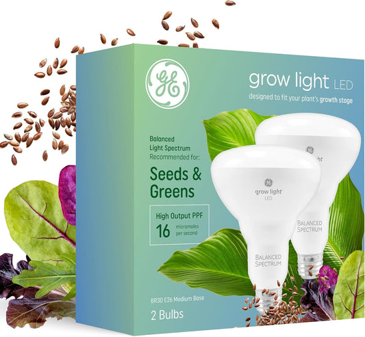 GE 93131096 LED Grow Light BR30 Balanced Spectrum