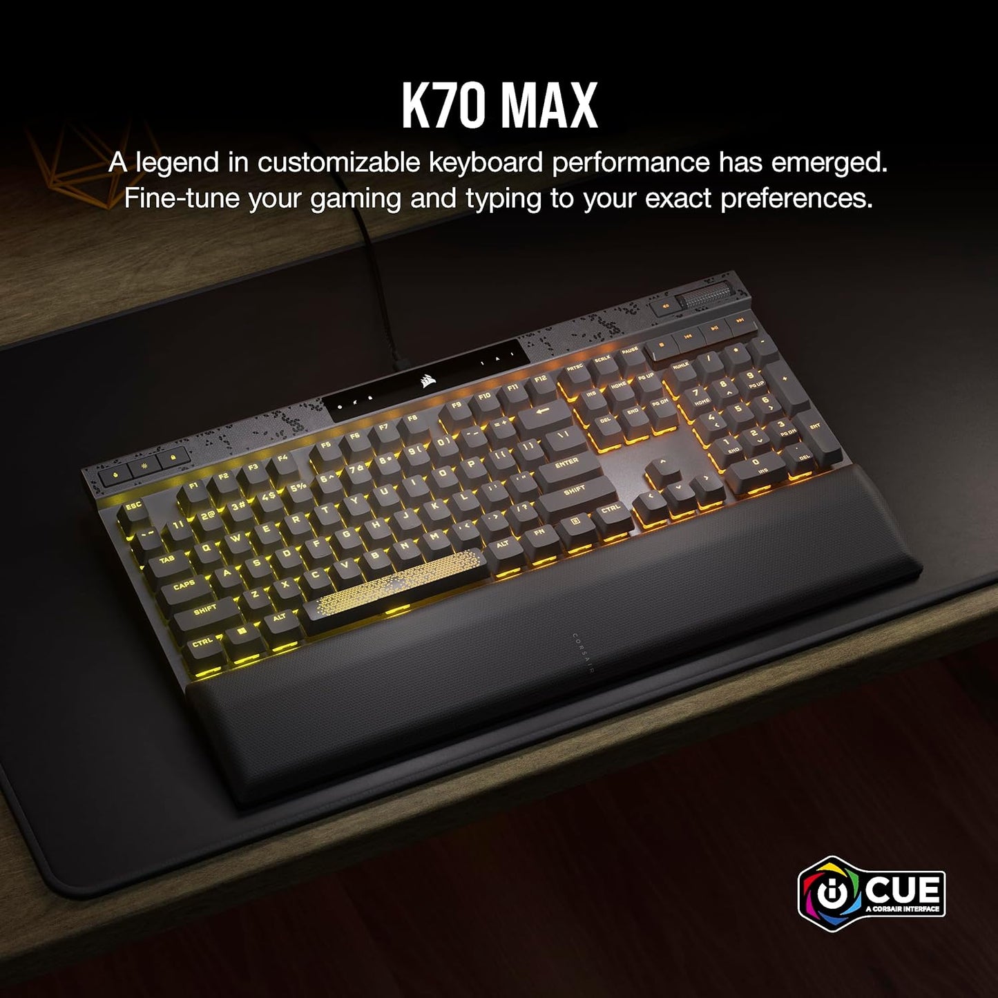 Corsair CH-910961G-NA K70 MAX RGB Magnetic Mechanical Keyboard