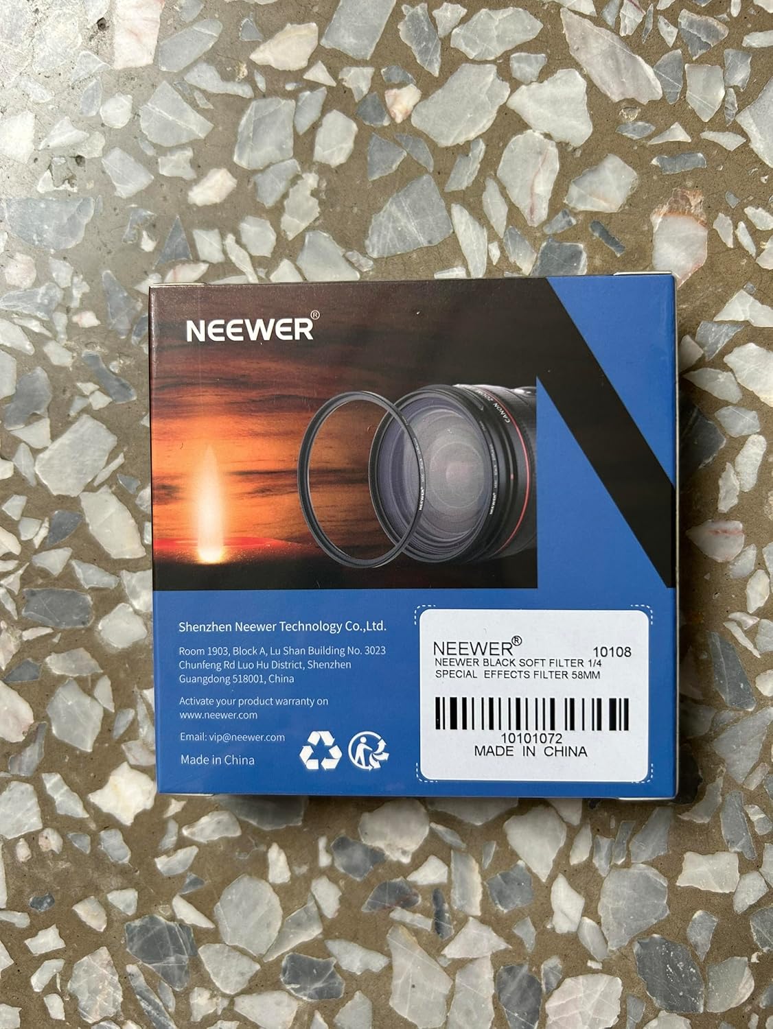 Neewer 10101072 58mm Black Diffusion 1/4 Filter