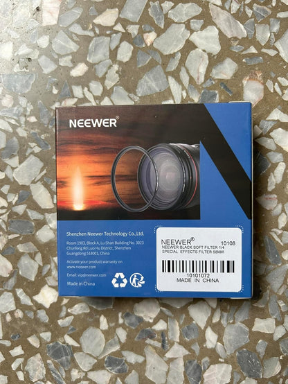 Neewer 10101072 58mm Black Diffusion 1/4 Filter
