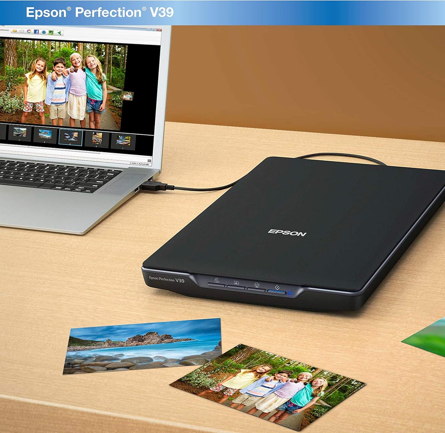 Epson V39 Refurbished Perfection Photo Scanner