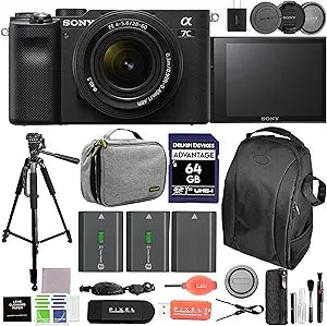 Sony Alpha 7C Compact Mirrorless Camera with 28-60mm Lens — main product image