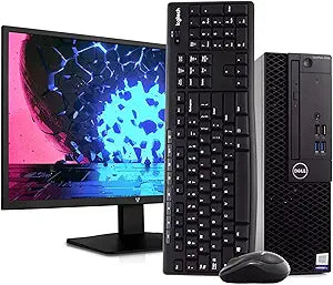 Dell Optiplex 3050 i5 Desktop 8GB 500GB HDD 24" Monitor (Renewed)