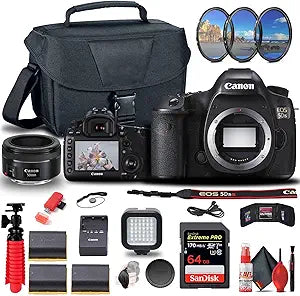 Canon 0581C002 EOS 5DS DSLR Camera Bundle (Renewed)