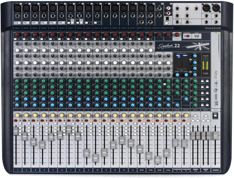 Soundcraft Signature 22 Analog Mixer - Lexicon Effects, 22-Channel — main product image