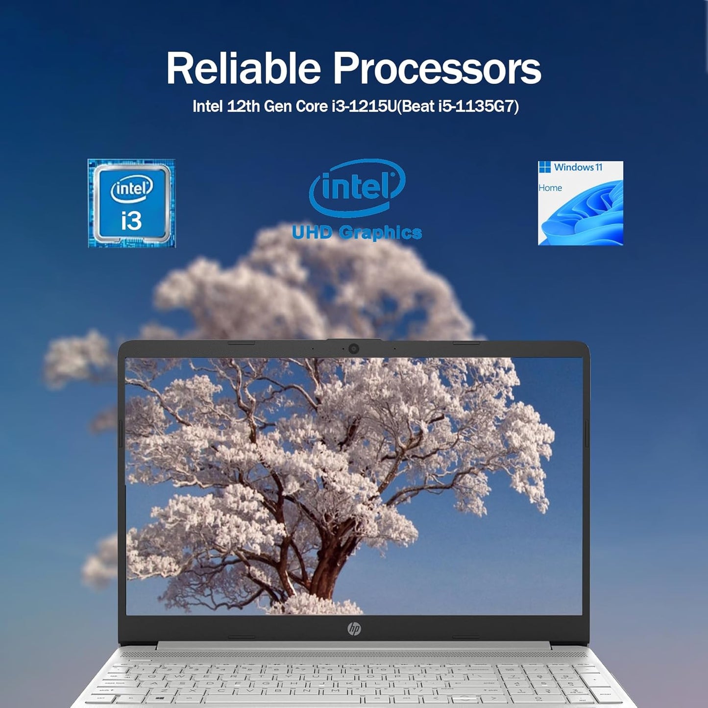 HP i3 15.6" Touchscreen Laptop with Accessories