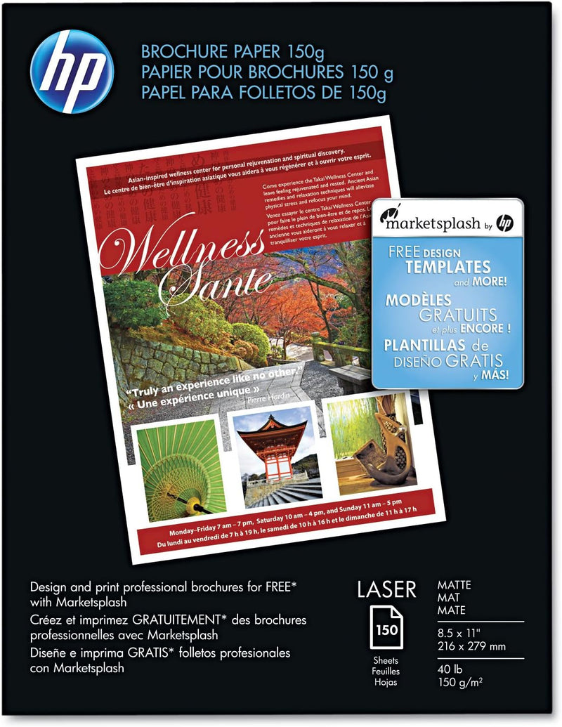 HP Q6543A Color Laser Brochure Paper 8.5x11 — main product image