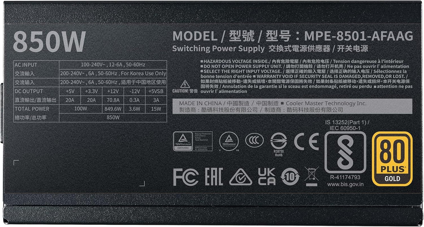 Cooler Master MPE-8501 MWE Gold 850W PSU