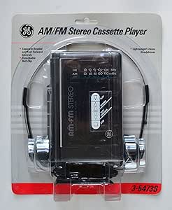 GE 3-5473S Portable AM/FM Cassette Player