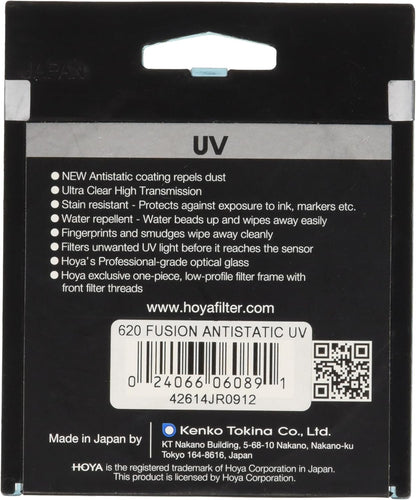 Hoya Fusion 62mm Antistatic UV Protection Filter