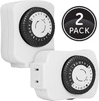 GE 15417 24-Hour Mechanical Indoor Timer 2-Pack