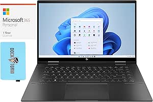 HP Envy x360 15-ey0023dx Ryzen 7 64GB RAM 2TB SSD Laptop Bundle