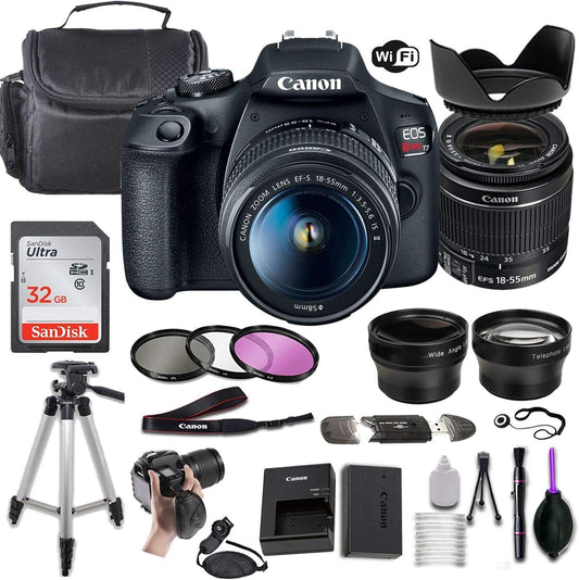 Canon Canon EOS Rebel T7 DSLR + Lens Bundle (Renewed)