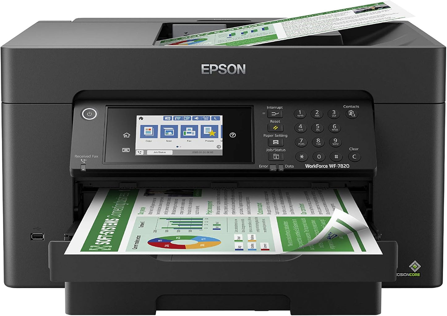 Epson C11CH78201-N Workforce Pro WF-7820 Wide-Format Printer (Renewed)