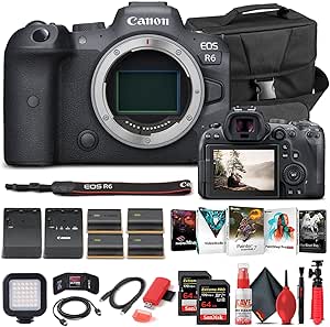 Canon 4082C002 EOS R6 Mirrorless Camera Bundle (Renewed)