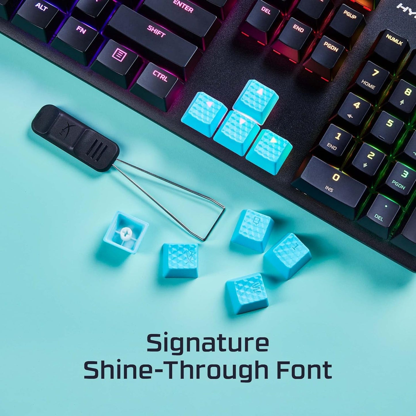 HyperX 519T6AA#ABA Rubber Keycaps - Gaming Accessory Kit - Red