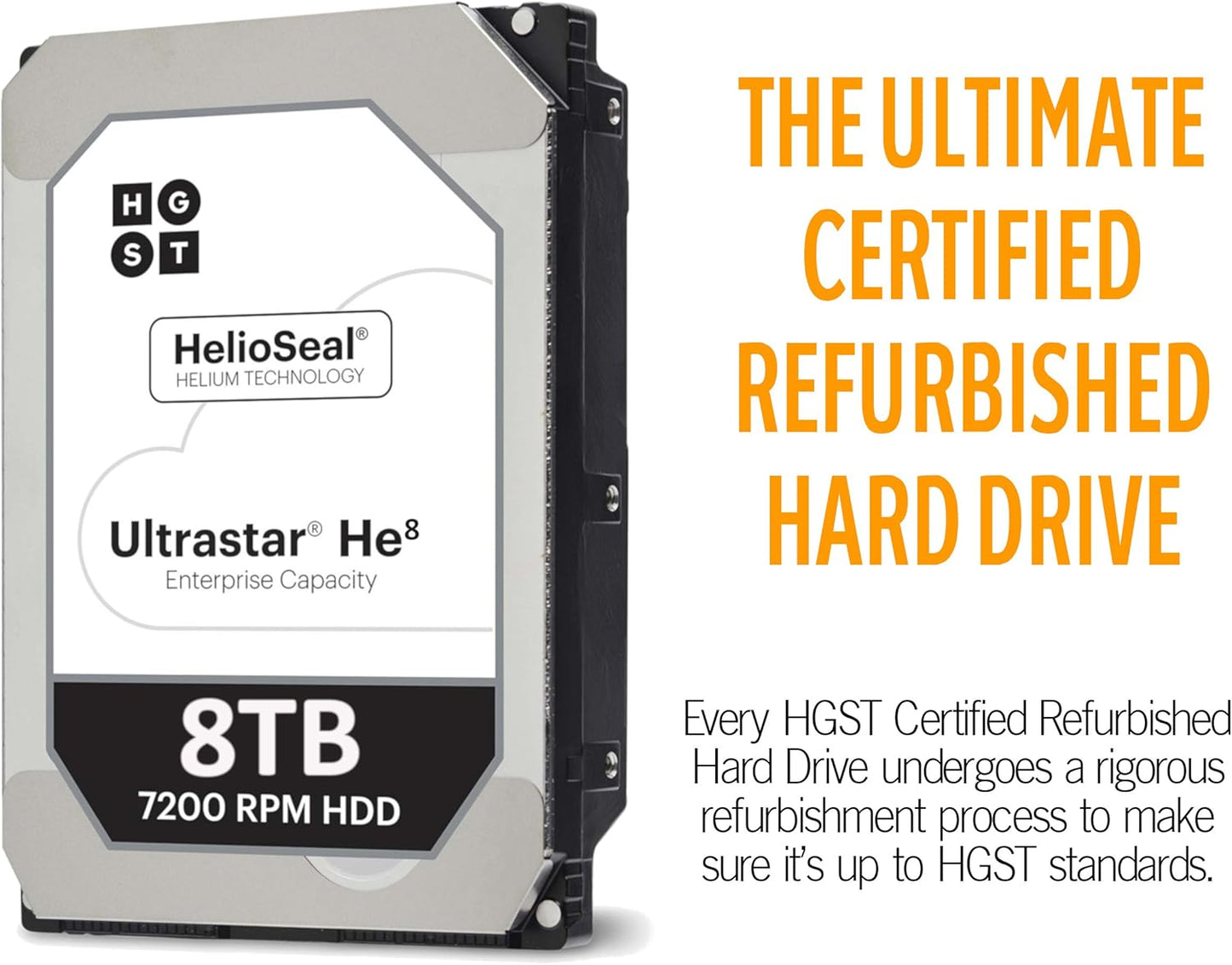 Hitachi HUH728080ALE604 Renewed 8TB SATA HDD