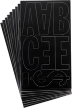Westcott 15854 LetterCraft 4-Inch Vinyl Letters - Franklin Gothic Black
