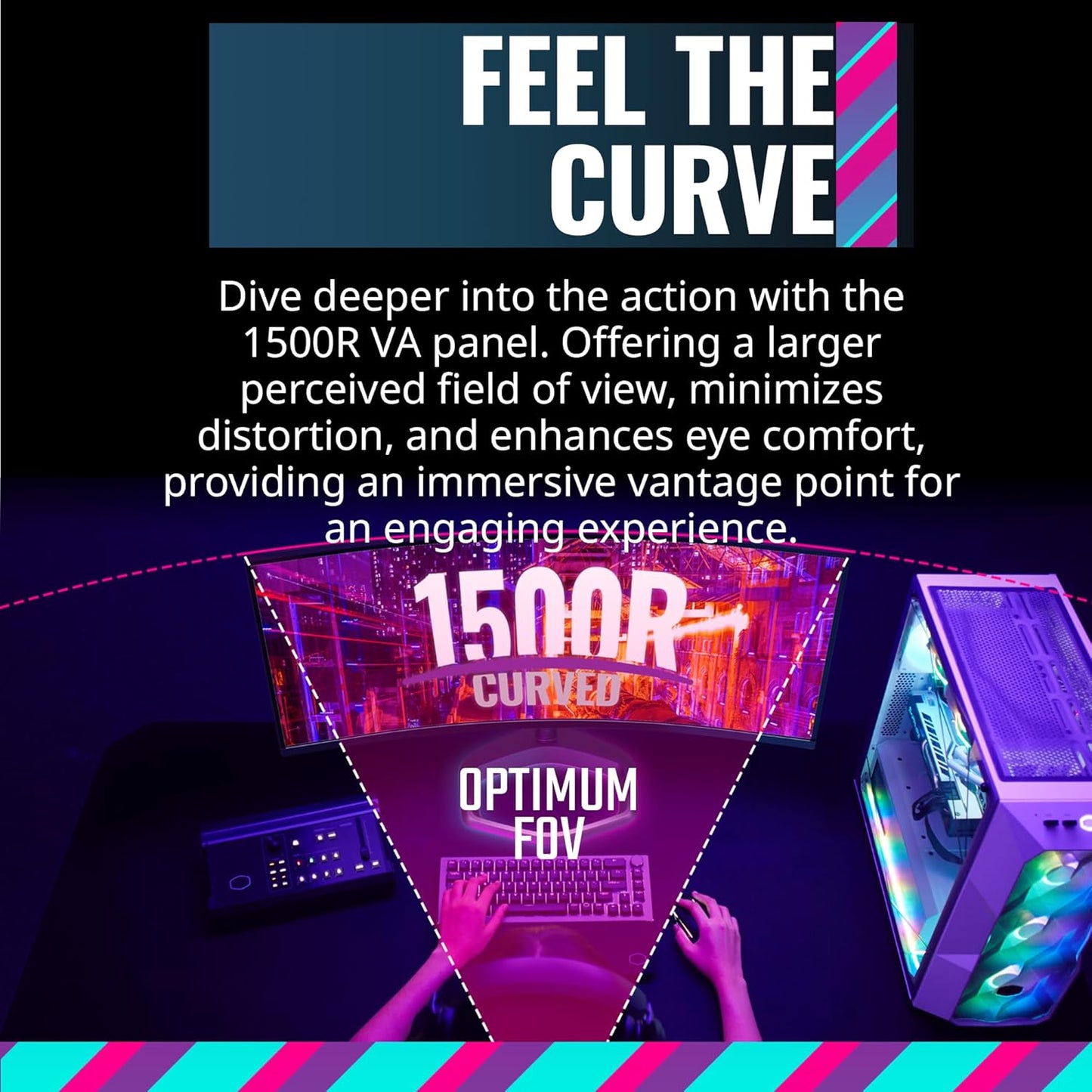 Cooler Master CMI-GM34-CWQA-US 34" Curved Gaming Monitor