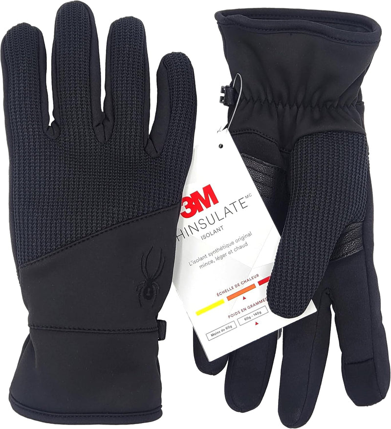 Spyder Core Conduct Touchscreen Gloves - Leather Palm Winter Gloves — main product image