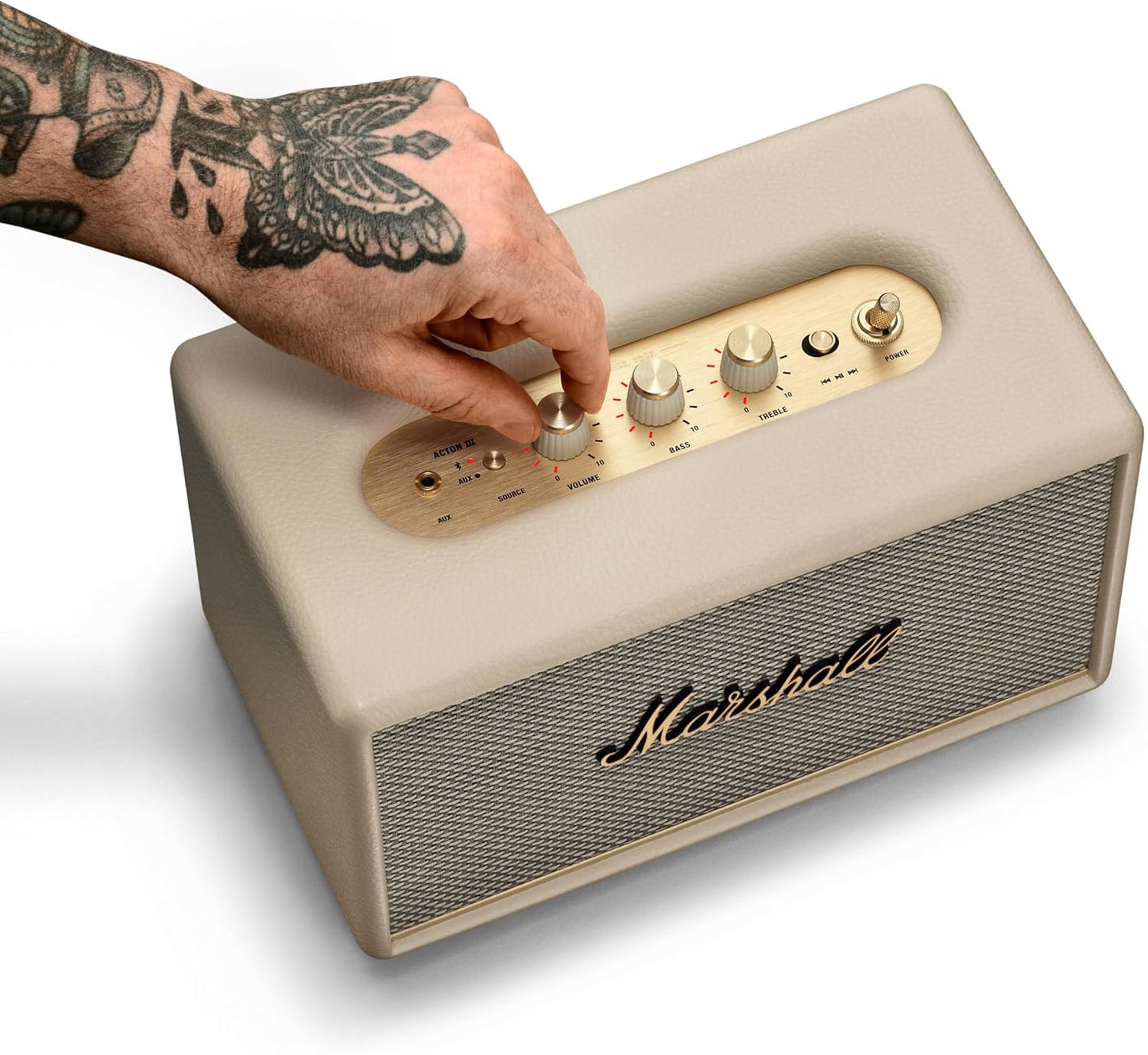 Marshall 1006009 Acton III Bluetooth Speaker, Cream