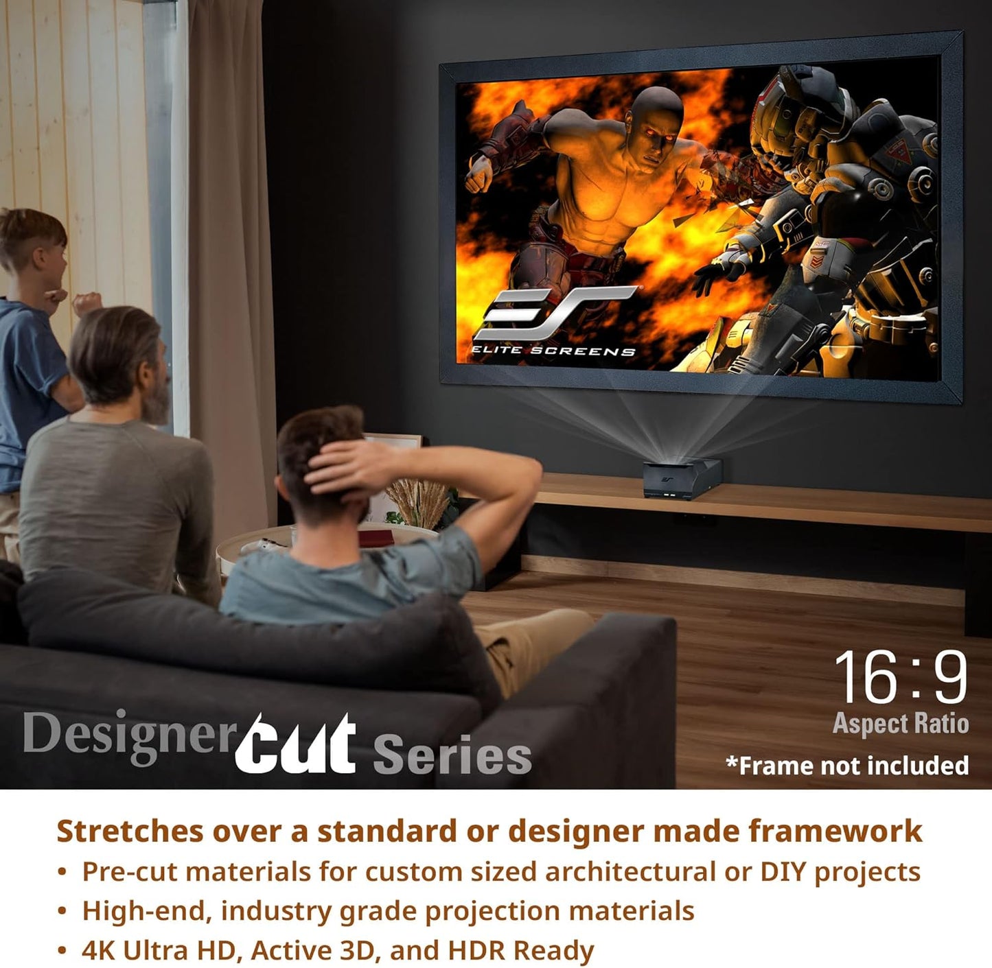 Elite Screens RM-135HW-CINEGREY5D 135-inch 8K/4K ALR Projector Screen