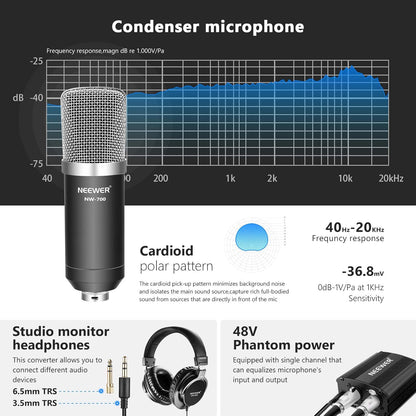 Neewer 90092378 Pro Condenser Microphone Kit