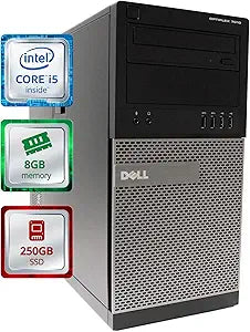 Dell OptiPlex 7010 i5 Desktop Tower - SSD, WiFi (Renewed)