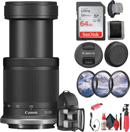 Canon 5824C002 RF-S 55-210mm IS STM Lens Bundle