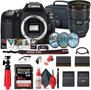 Canon 3616C002 EOS 90D DSLR Camera with 24-70mm Lens Kit (Renewed)