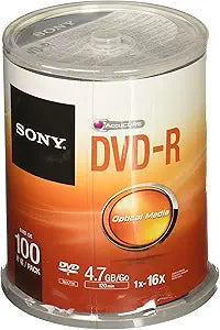 Sony 100DMR47RS4 DVD-R 16x 4.7GB - 100 Disc Spindle