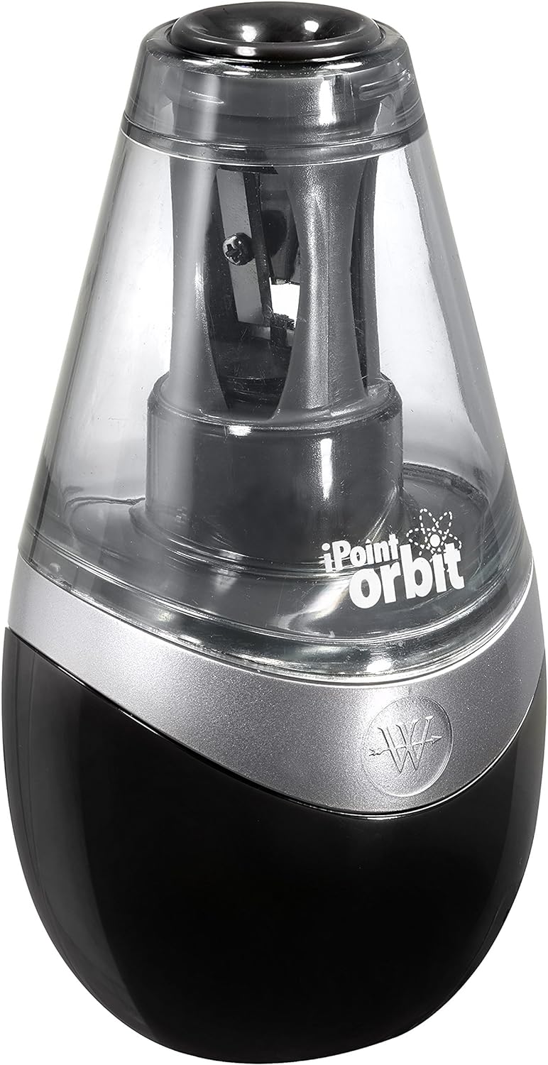 Westcott 16244 iPoint Orbit Battery Pencil Sharpener - Black