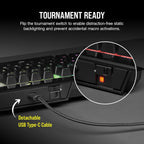 Corsair CH-911901A K70 RGB TKL Gaming Keyboard - OPX (Renewed)