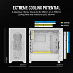 Corsair CC-9011252-WW 3000D AIRFLOW PC Case - White