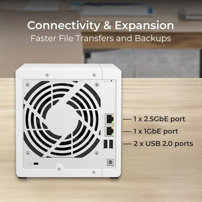 QNAP TS-433-4G-48WD-US 24TB 4-Bay NAS WD Red RAID