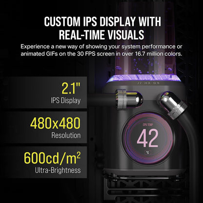 Corsair CX-9040011-WW iCUE LINK XD5 RGB Elite Pump-Reservoir
