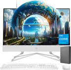HP 22D All-in-One Desktop PC - 32GB RAM, 1TB SSD + 500GB External HDD