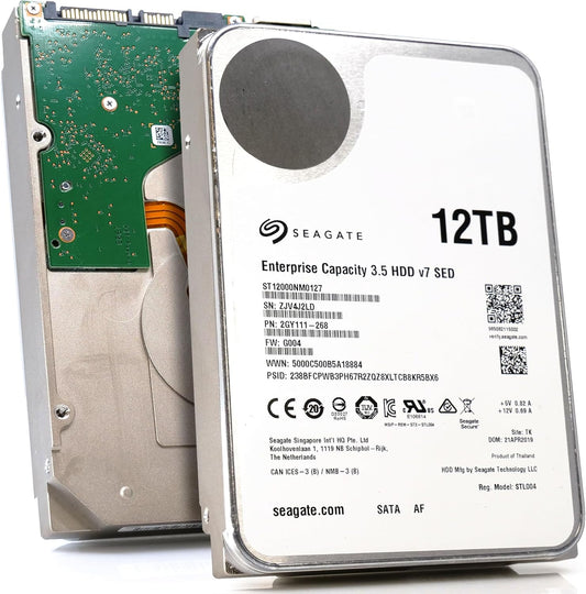 Seagate ST12000NM0127 12TB Exos Enterprise Hard Drive Renewed
