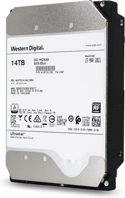 Western Digital Ultrastar DC HC530 - 14TB SATA HDD Renewed