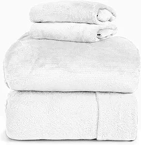 Spyder Plush Fleece Sheets Set Warm Microfiber Full