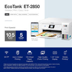 Epson C11CJ63202 EcoTank ET-2850 Wireless Printer - Renewed